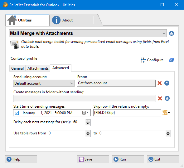 mail merge toolkit