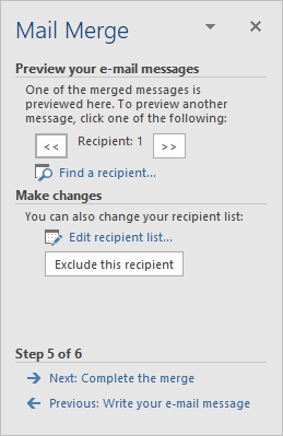 email merge from word to outlook online