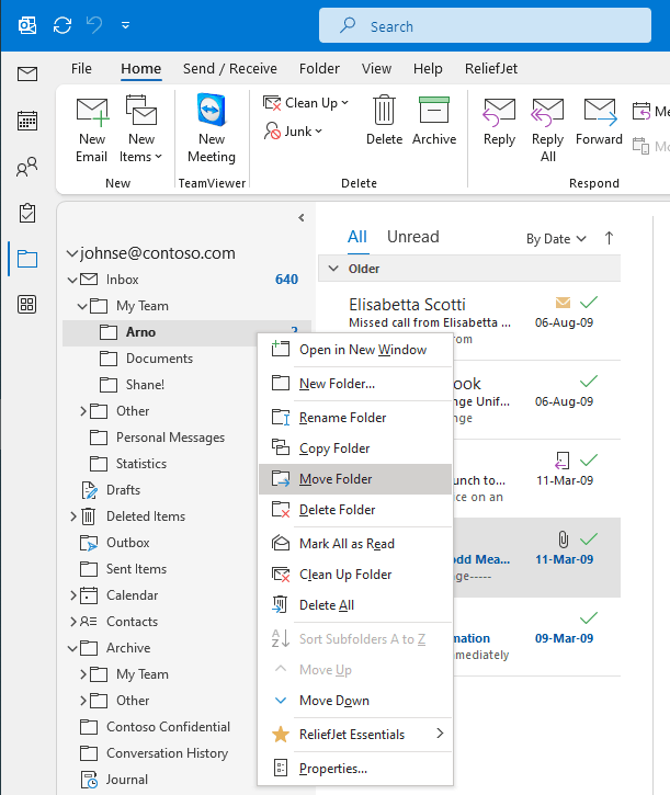 Move Folders In Outlook Outlook Freeware